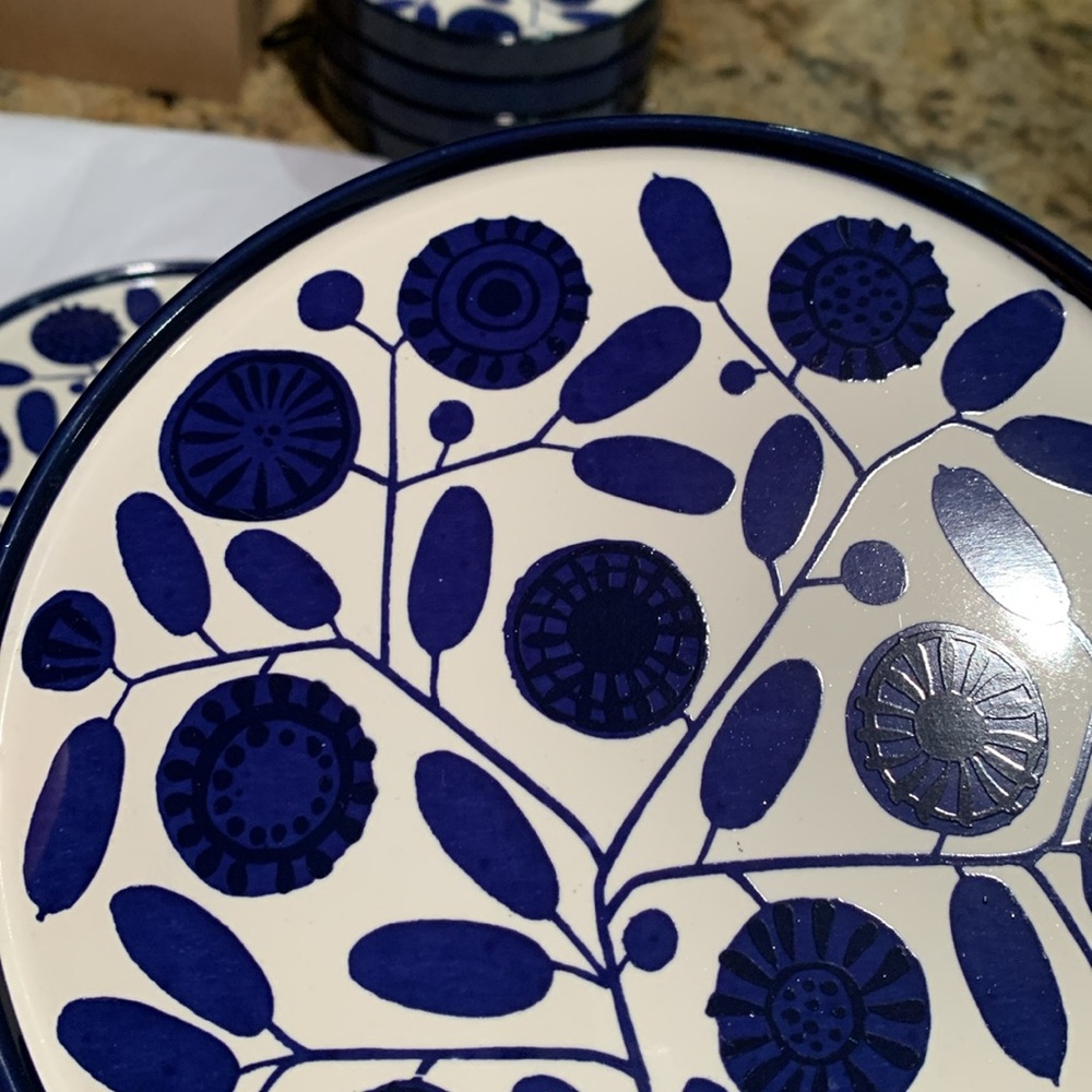 vintage Melitta Stockholm series small plate, set of 2